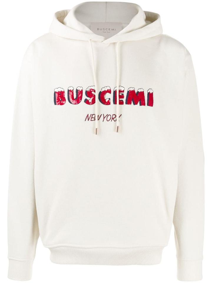 Buscemi Sequin Logo Hoodie - Neutrals