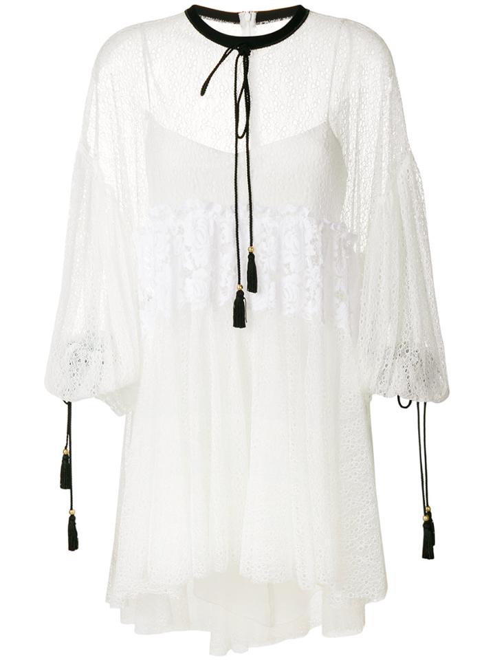 Philosophy Di Lorenzo Serafini Relaxed Fit Lace Dress - White