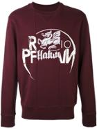 Lost & Found Rooms Raw Hem Sweatshirt - Red