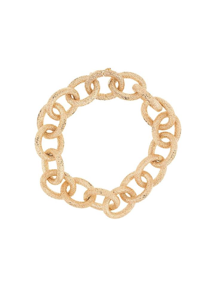 Carolina Bucci 18kt Yellow Gold Florentine Finish Links Bracelet