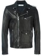 Golden Goose Deluxe Brand Biker Jacket, Men's, Size: Large, Black, Goat Skin/viscose/cupro