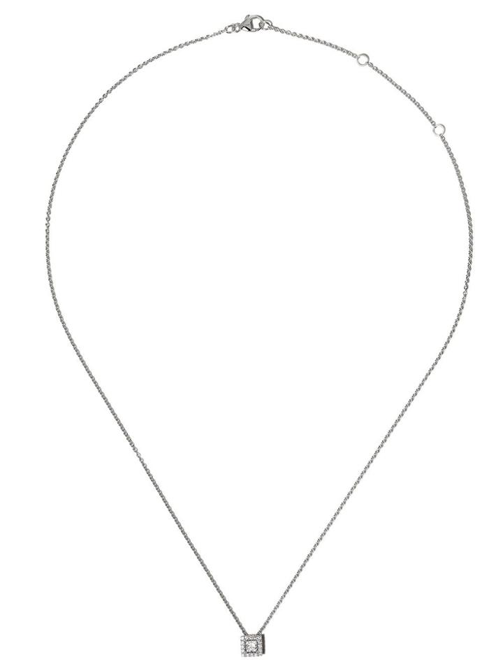 De Beers 18kt White Gold My First De Beers Aura Princess-cut Diamond