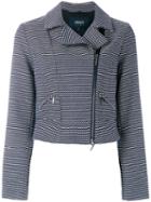 Armani Jeans - Zipped Jacket - Women - Cotton/polyester - 38, Women's, Blue, Cotton/polyester