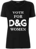 Dolce & Gabbana Vote For D & G Women T-shirt - Black