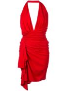 Alexandre Vauthier Halter Neck Mini Dress - Red