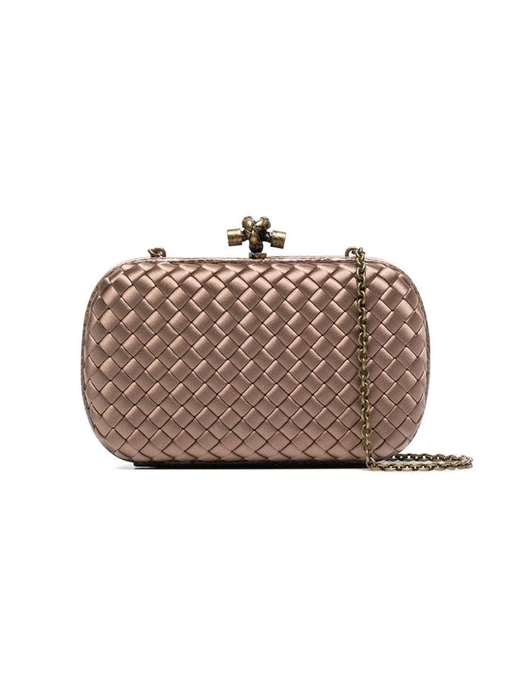 Bottega Veneta Chain Knot Shoulder Bag - Pink & Purple