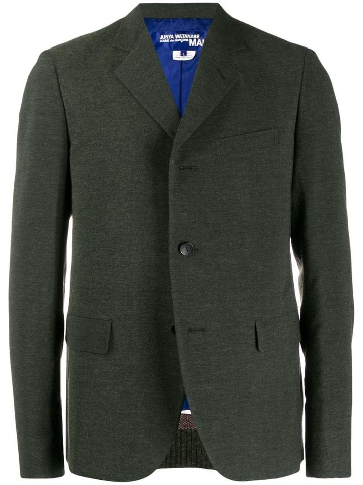 Junya Watanabe Man Fabric Mix Blazer - Green