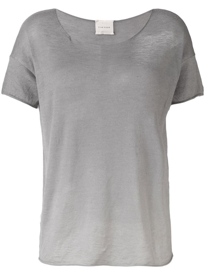Fine Edge Faded Degrade T-shirt - Grey