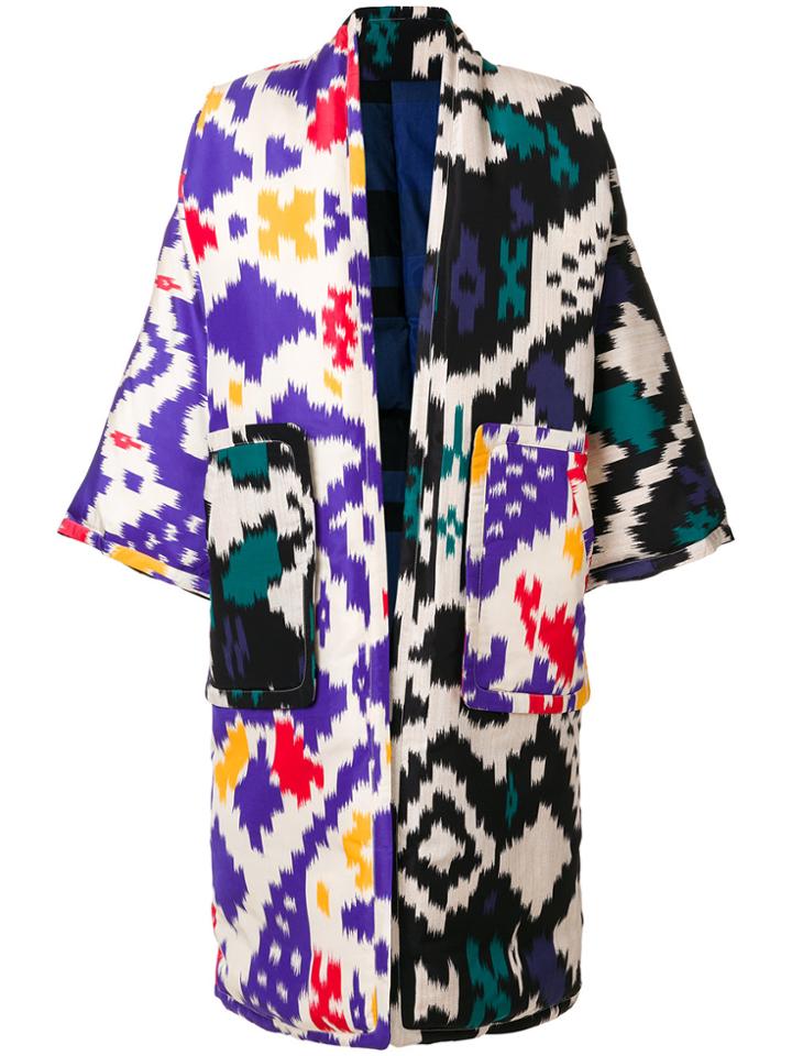 Sofie D'hoore Ikat Pattern Coat - Multicolour