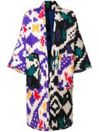 Sofie D'hoore Ikat Pattern Coat - Multicolour