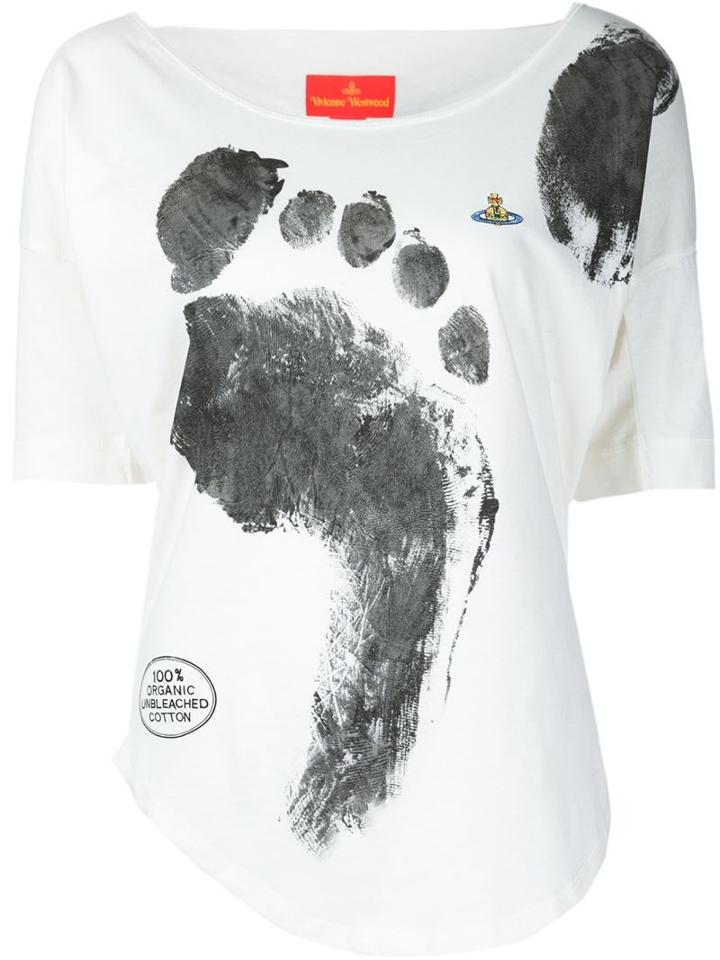 Vivienne Westwood Red Label Footprint Print T-shirt
