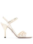Prada Metallic High-heel Sandals - Gold