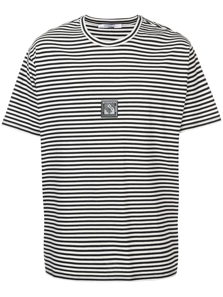 Givenchy Striped Logo T-shirt - Black