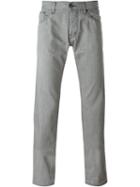 Armani Jeans Straight Leg Jeans, Men's, Size: 34, Grey, Cotton