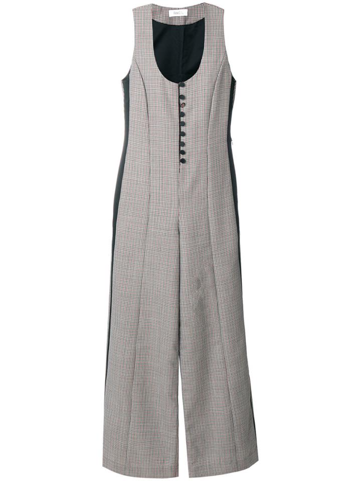 Racil Buttoned Wide Leg Jumpsuit - Black