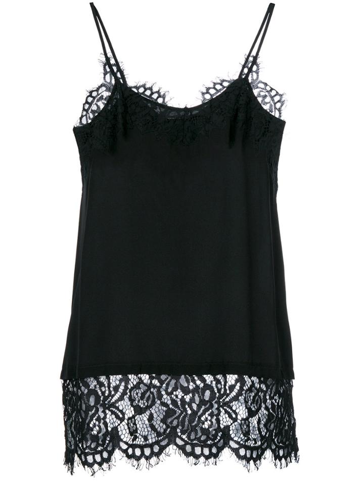 Twin-set Lace Insert Cami - Blue