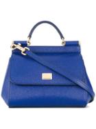 Dolce & Gabbana - Mini Sicily Tote - Women - Calf Leather - One Size, Women's, Blue, Calf Leather