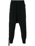 Unravel Project Dropped Crotch Track Pants - Black