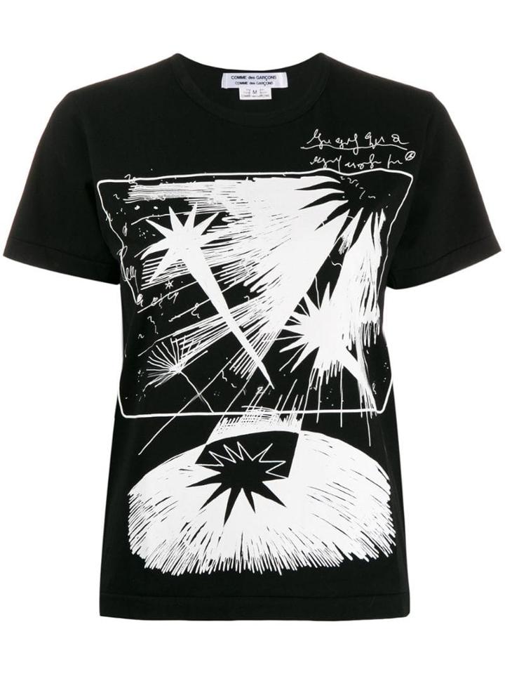 Comme Des Garçons Comme Des Garçons Logo Print T-shirt - Black