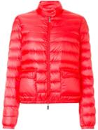 Moncler 'lans' Padded Jacket, Women's, Size: 0, Red, Feather Down/polyamide