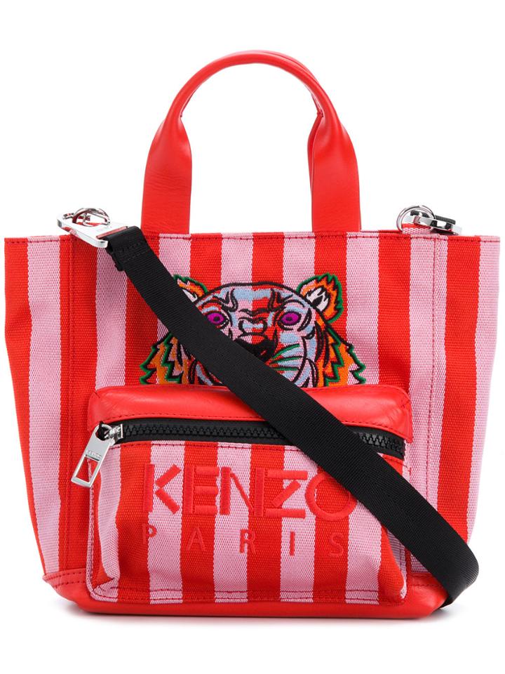 Kenzo Small Tiger Striped Tote - Yellow & Orange