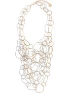 Silvia Gnecchi Double Multiple Ring Necklace - Gold