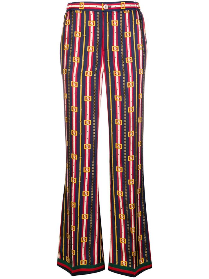 Gucci Striped Trousers - Blue