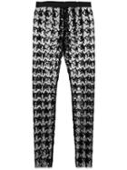 Dolce & Gabbana Sequin Skinny Trousers, Women's, Size: 42, Black, Polyamide/spandex/elastane/polyester