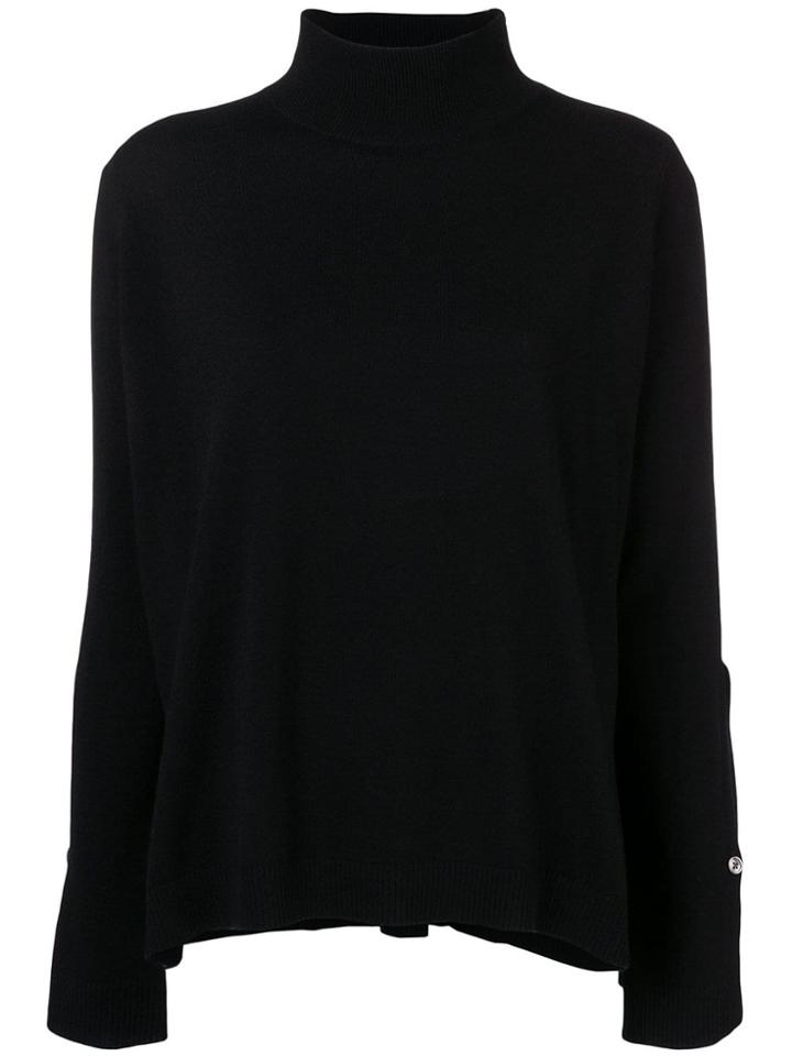 Hope High Neck Knit Sweater - Black