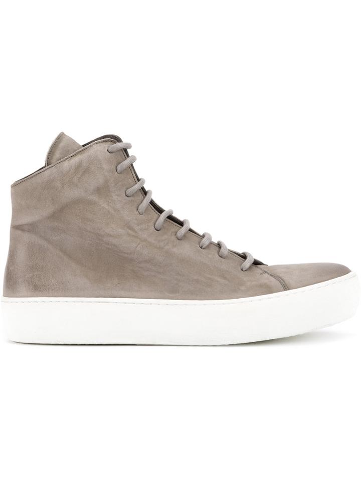 The Last Conspiracy Lace-up Hi Tops - Grey