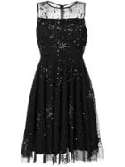 P.a.r.o.s.h. Sheer Embellished Dress - Black