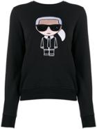 Karl Lagerfeld Embroidered Karl Sweatshirt - Black