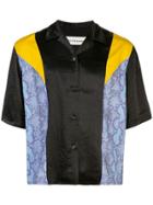 Chin Menswear Intl Snake Patch Hawaiian Shirt - Blue