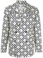 Maison Margiela Diamond Print Blazer - White