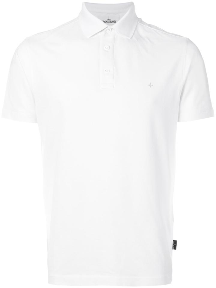 Stone Island Button Polo Shirt - White