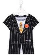 Moschino Kids Teen Waistcoat Print T-shirt - Black