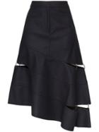 Tibi Asymmetric Cut-out Skirt - Blue