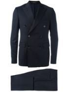 Dinner Two Piece Suit, Men's, Size: 52, Blue, Cupro/virgin Wool