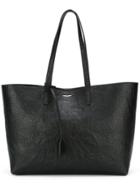 Saint Laurent Large Unstructured Shopper Tote - Black