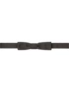 Prada Silk Faille Bow Tie - Black