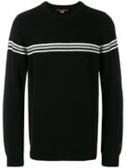 Perfect Moment Orelle Stripe Detail Crewneck Sweater - Black