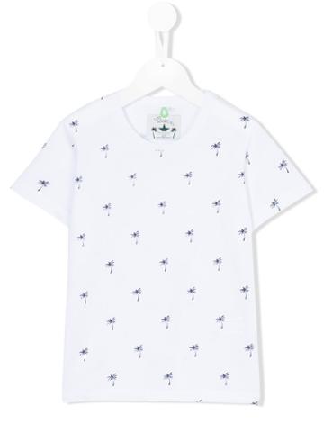 Macchia J Kids - Palm Tree Print T-shirt - Kids - Cotton - 8 Yrs, Boy's, White