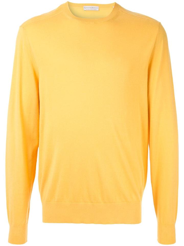 Gieves & Hawkes Crew Neck Jumper - Yellow