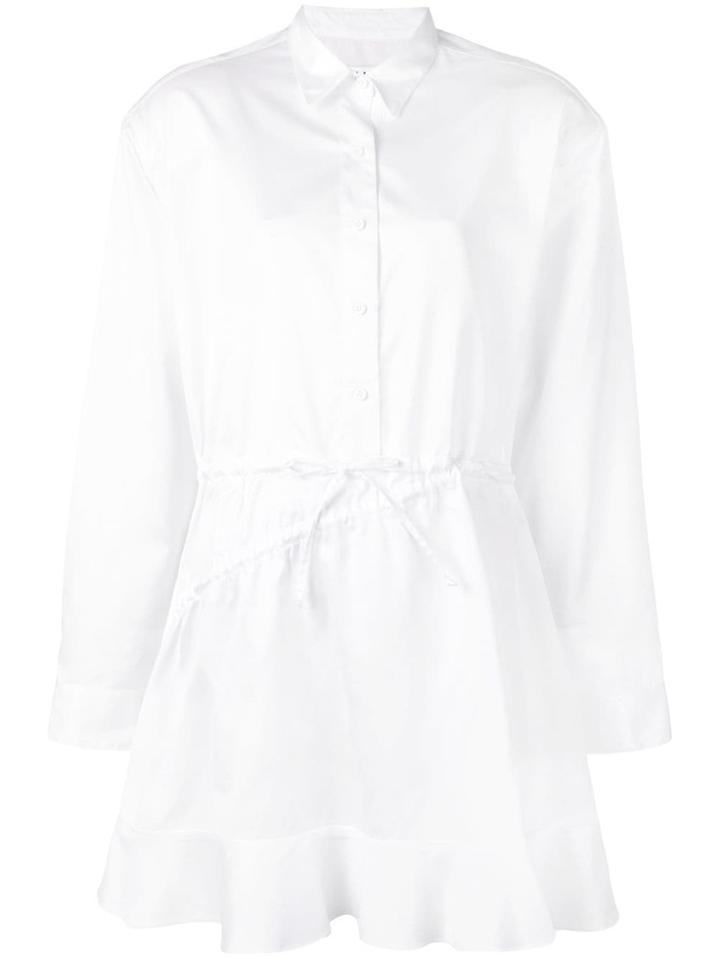 Almaz Short Shirt Dress - White
