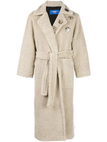 Anton Belinskiy Faux-shearling Robe-coat - Neutrals