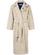 Anton Belinskiy Faux-shearling Robe-coat - Neutrals