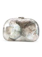 Serpui Open Top Clutch, Women's, Brown, Pearls