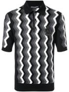 Dolce & Gabbana Henley Fine Knit Polo Shirt - Black