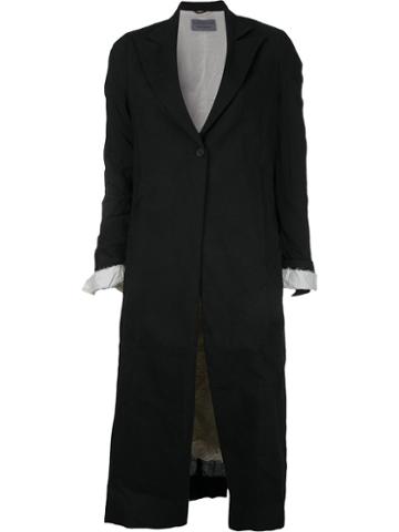 Elena Dawson - Buttoned Coat - Women - Wool - S, Women's, Black, Wool