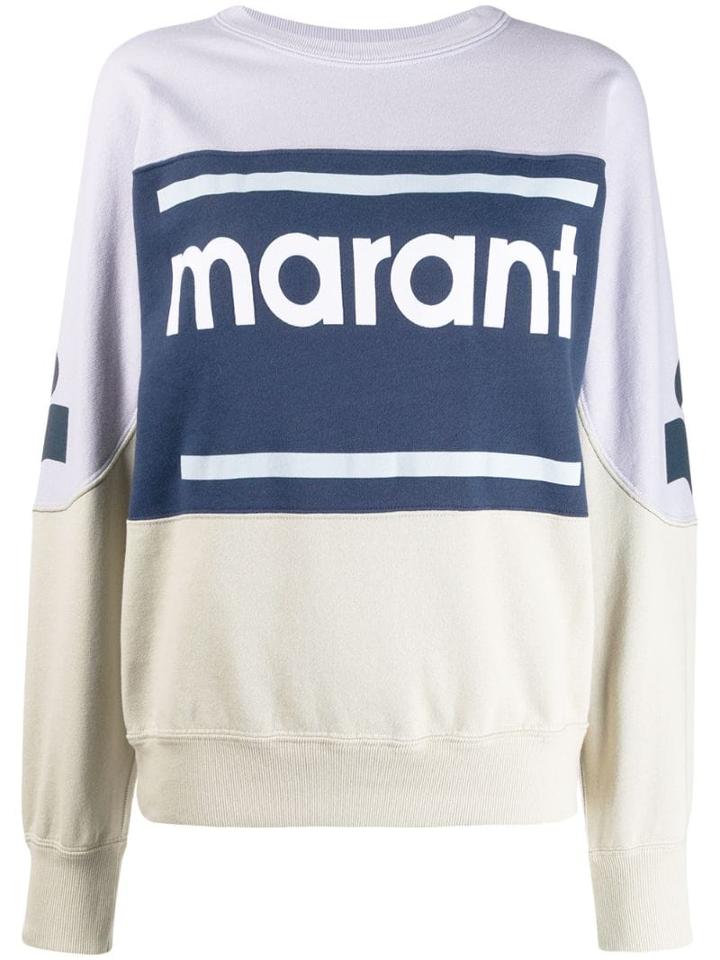 Isabel Marant Étoile Panelled Logo Jumper - Blue